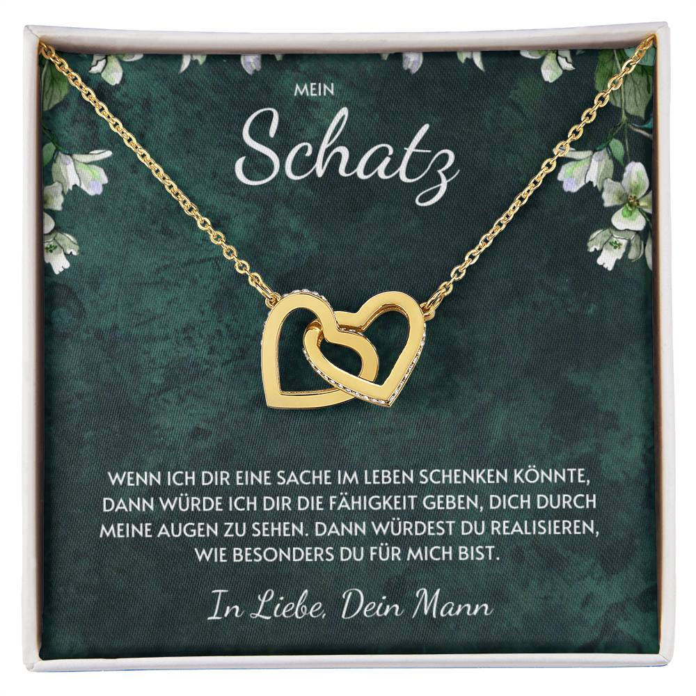 Doppelte Herzen Halskette - Wenn Ich Dir Eine Sache