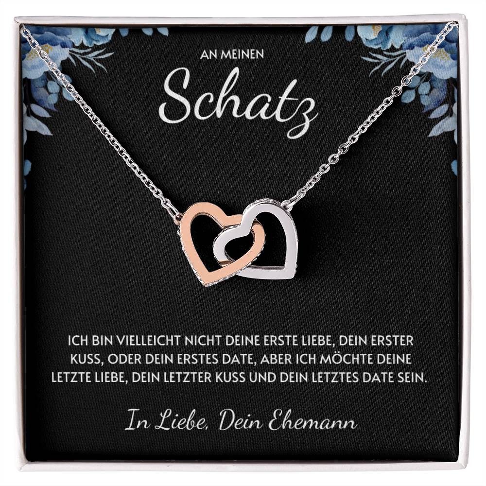 Doppelte Herzen Halskette - Deine Erste Liebe