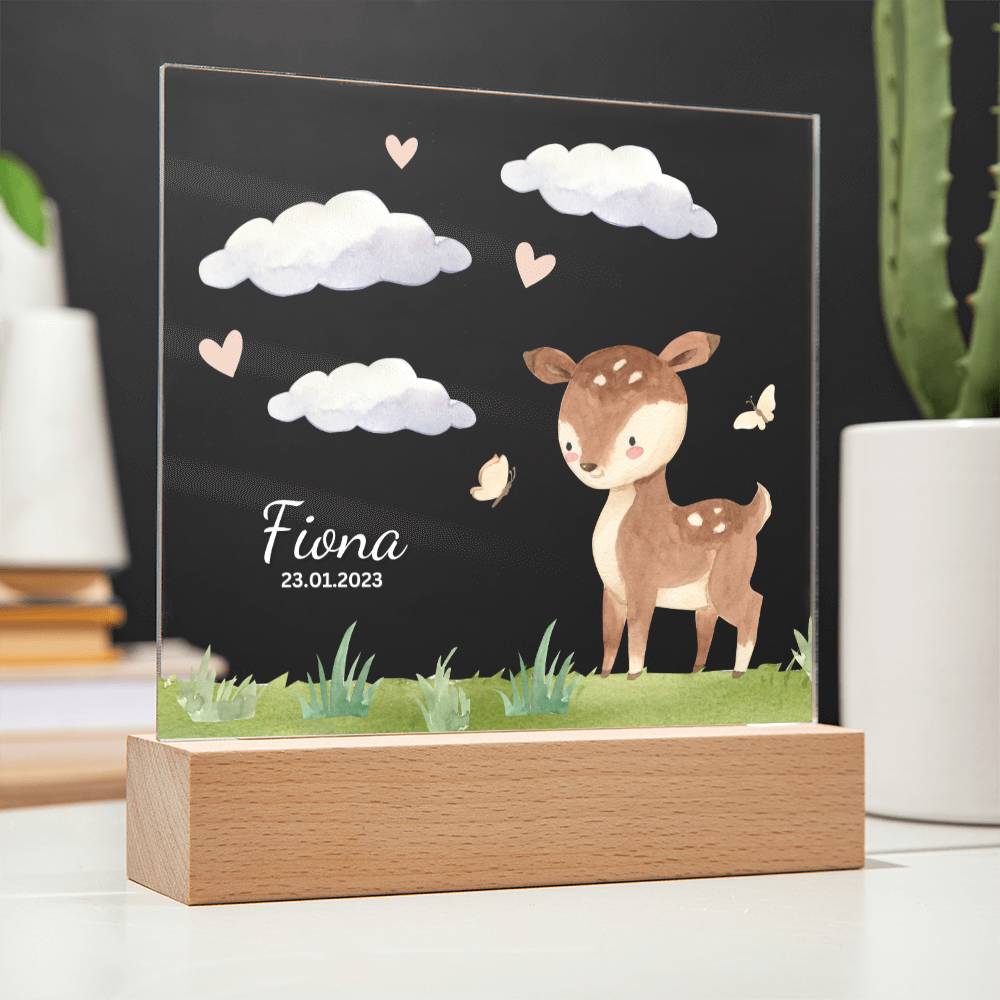 Watercolor Forest Deer