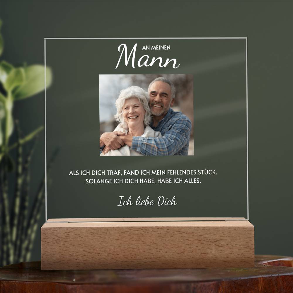 Acrylglas - An meinen Mann - Mein fehlendes Stück