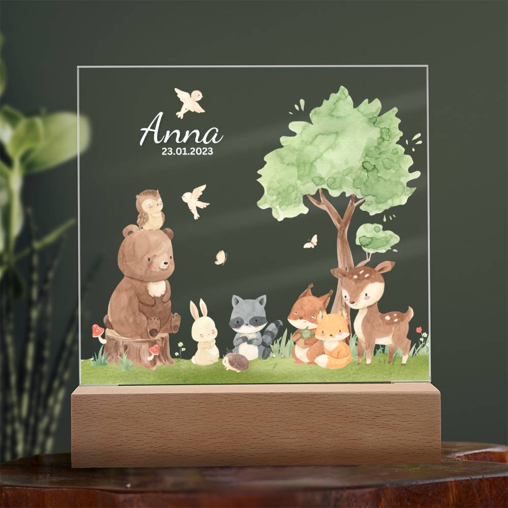 Watercolor Forest Friends