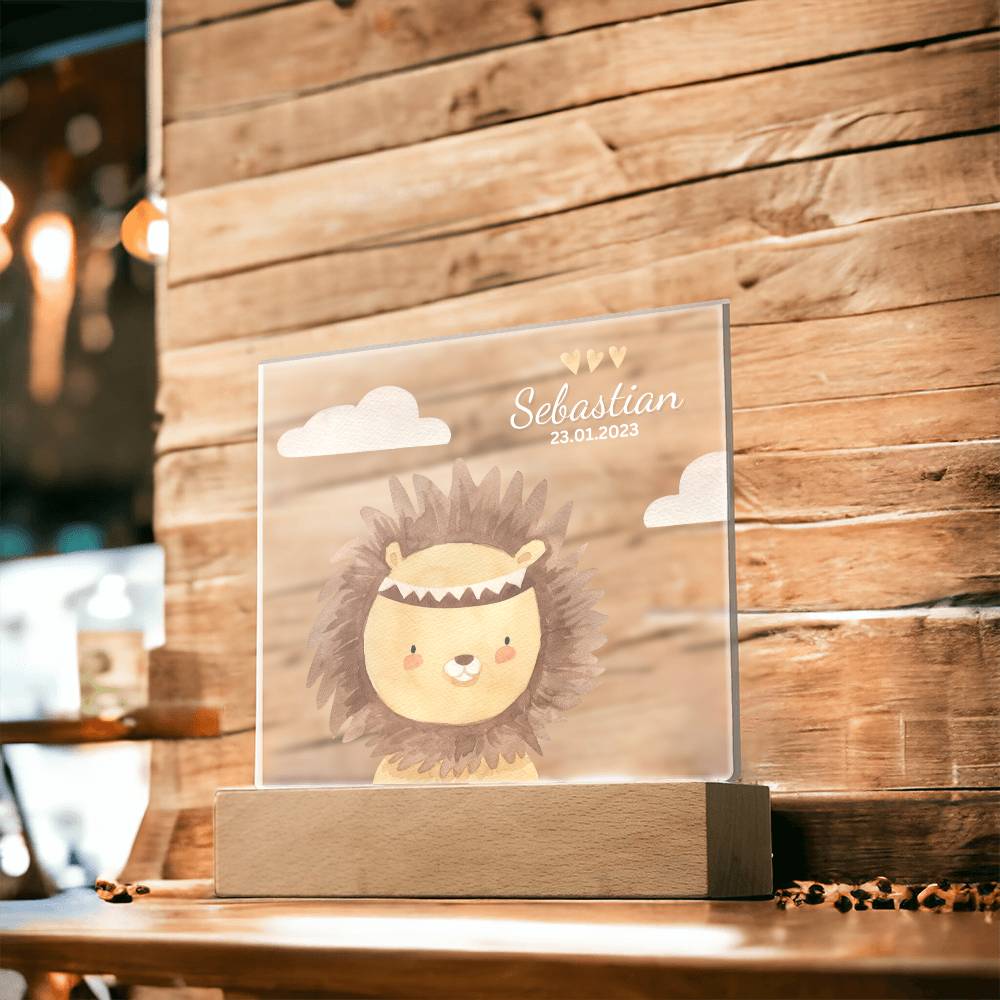 Watercolor Boho Lion
