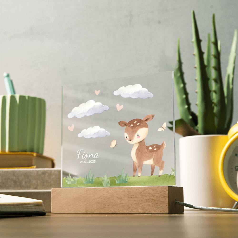 Watercolor Forest Deer