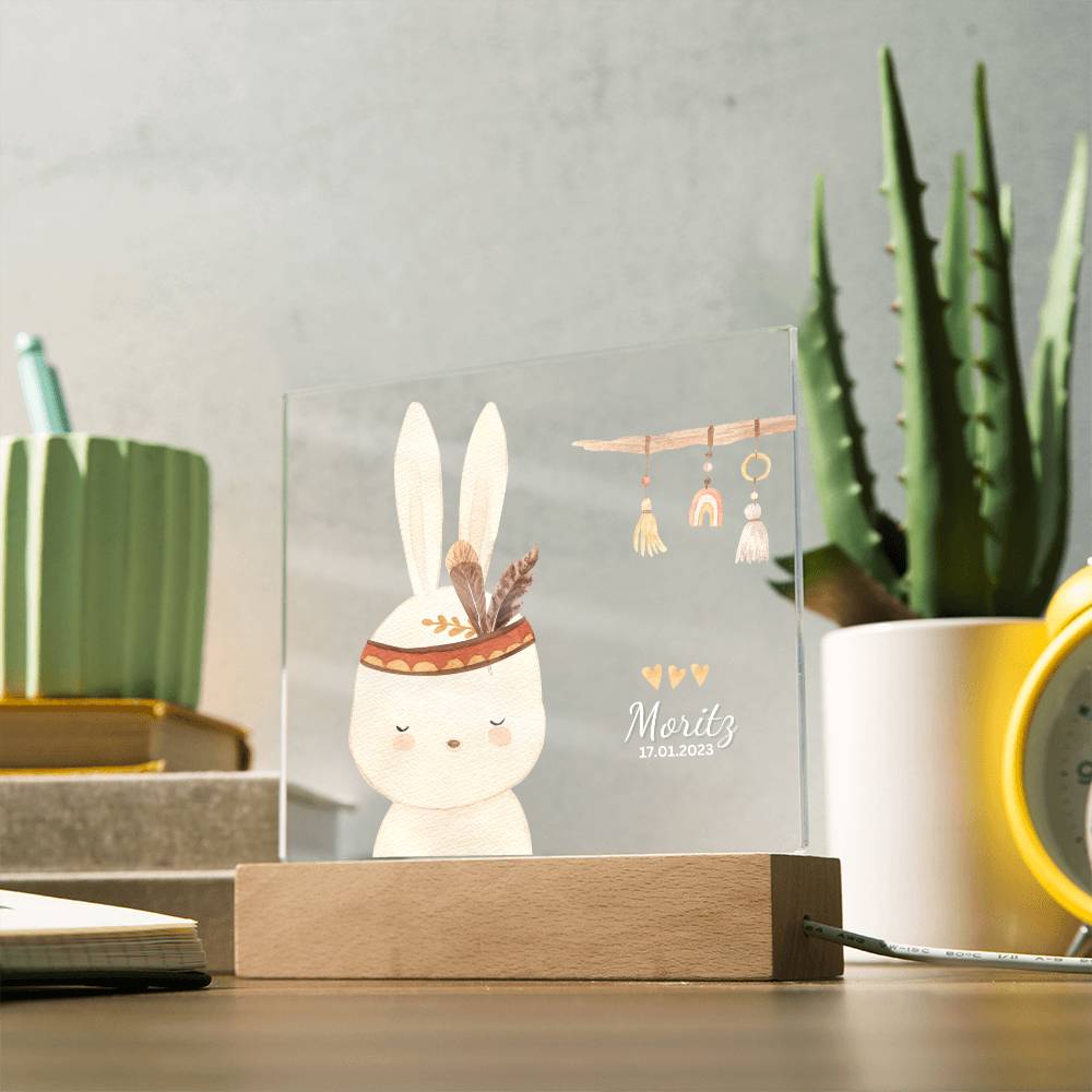 Watercolor Boho Rabbit