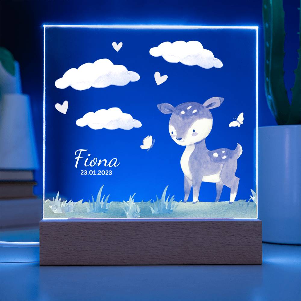 Watercolor Forest Deer