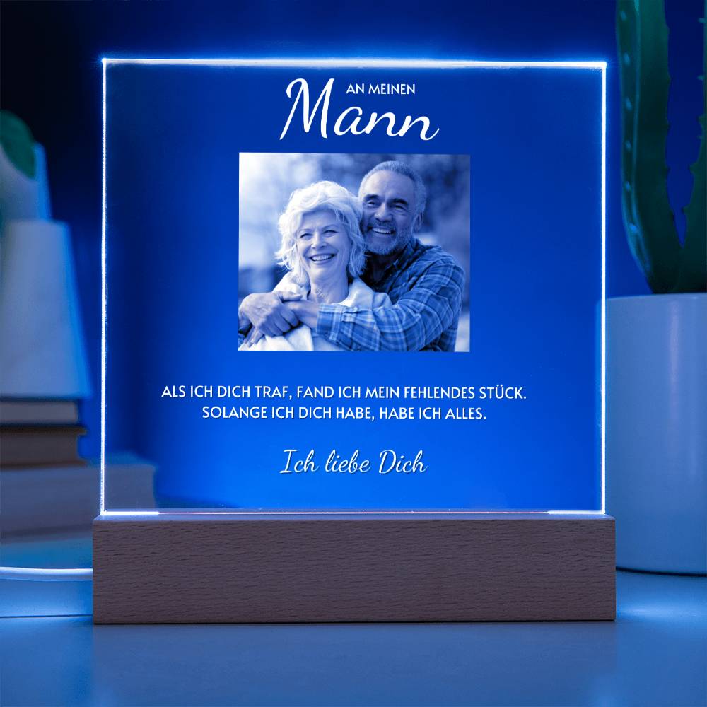 Acrylglas - An meinen Mann - Mein fehlendes Stück