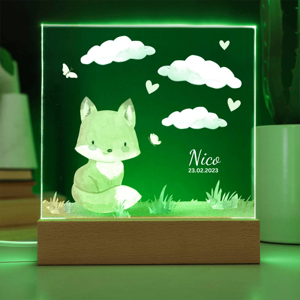Watercolor Forest Fox