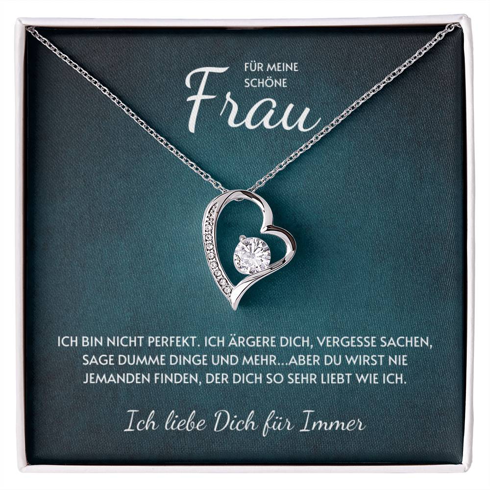 Herz Halskette - Ich Bin Nicht Perfekt