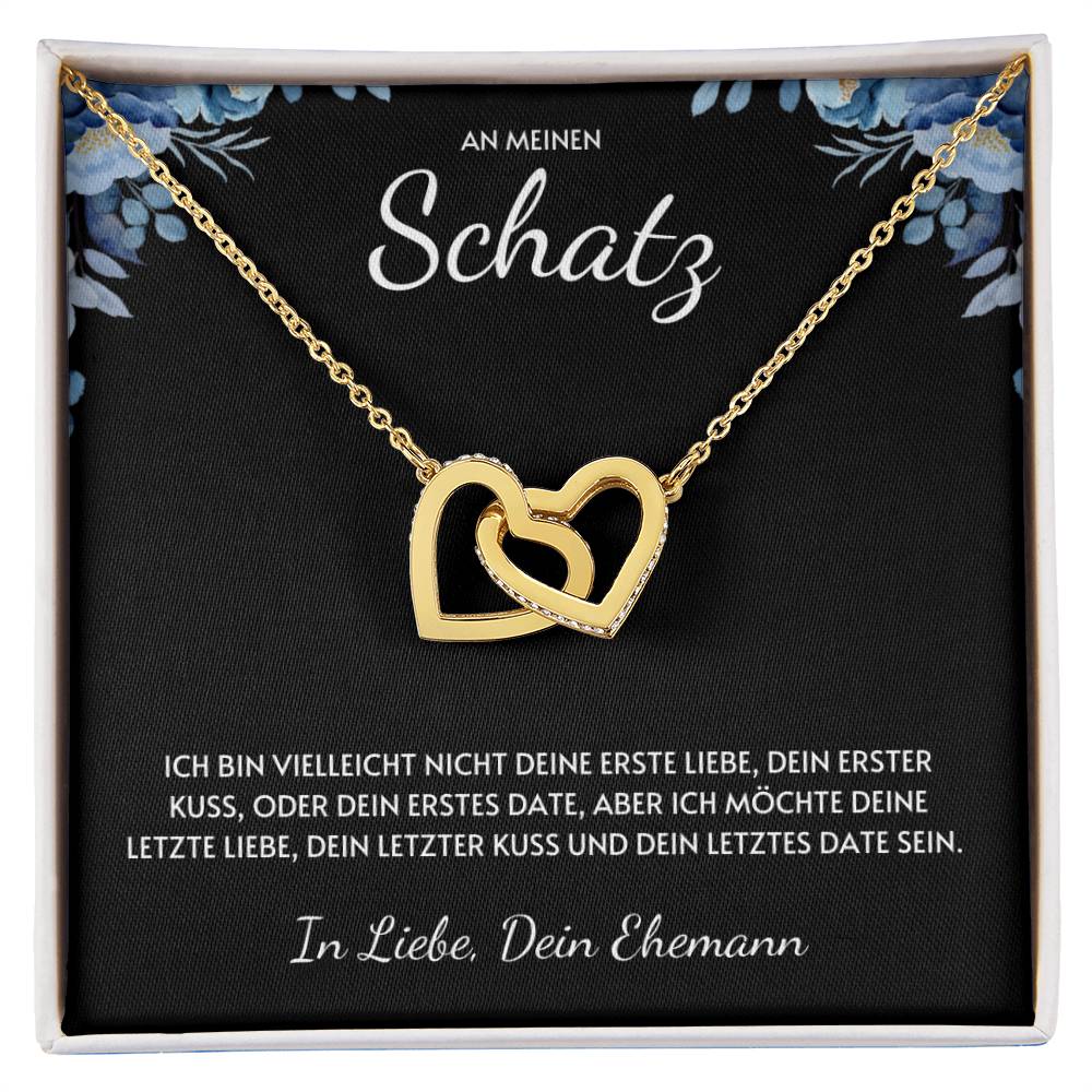 Doppelte Herzen Halskette - Deine Erste Liebe