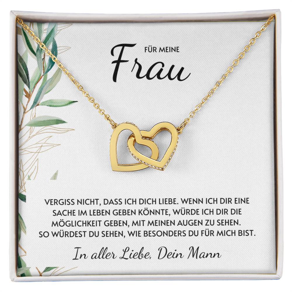 Doppelte Herzen Halskette - Vergiss Nicht
