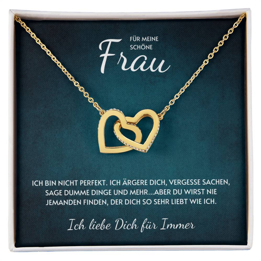 Doppelte Herzen Halskette - Ich Bin Nicht Perfekt