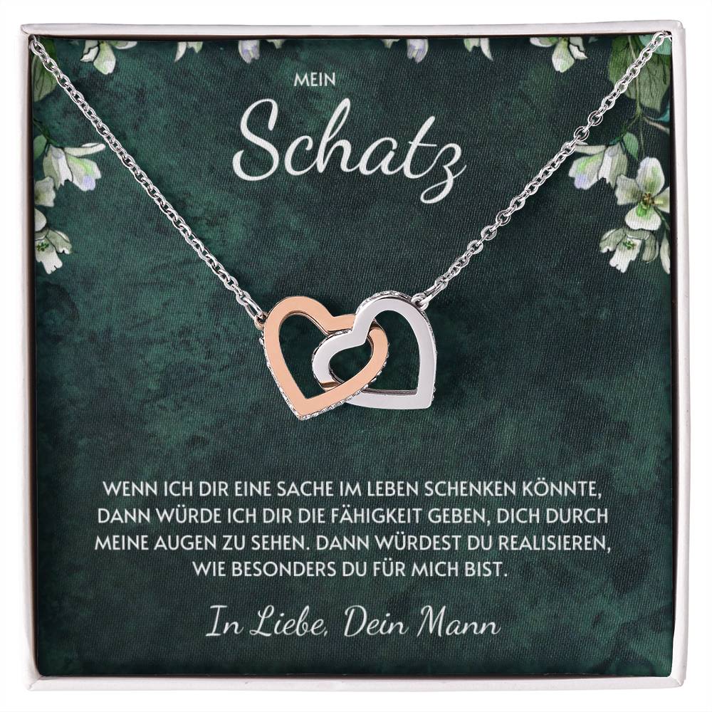 Doppelte Herzen Halskette - Wenn Ich Dir Eine Sache