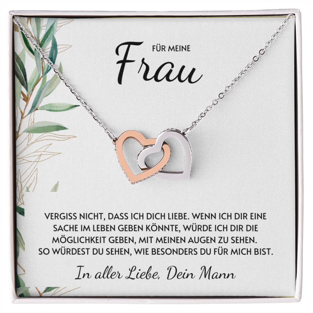 Doppelte Herzen Halskette - Vergiss Nicht