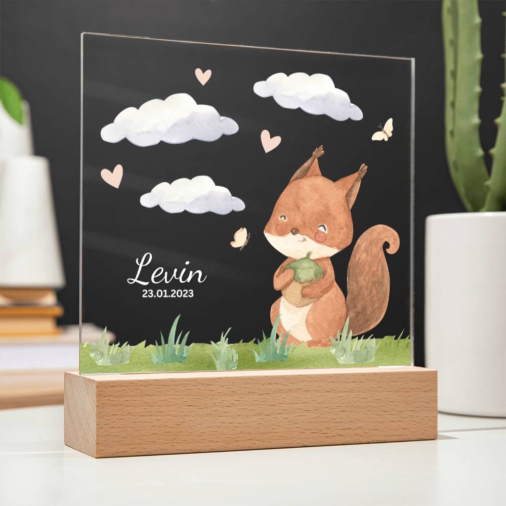 Watercolor Forest Squirrel