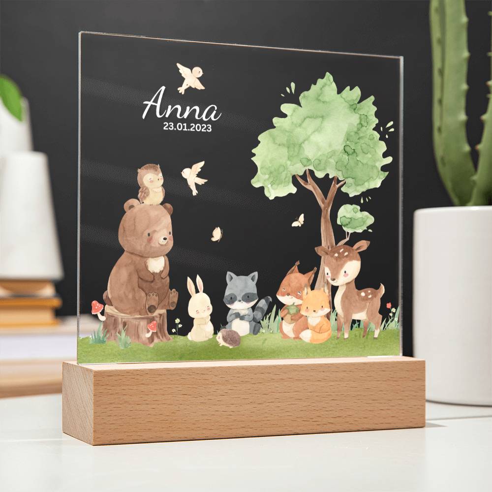 Watercolor Forest Friends