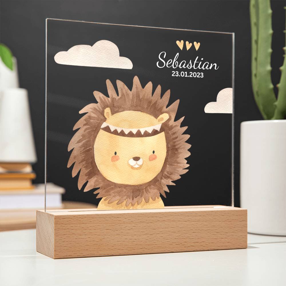 Watercolor Boho Lion