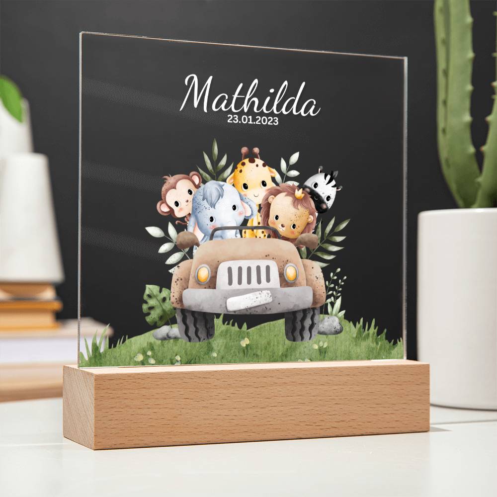 Watercolor Safari Road Trip