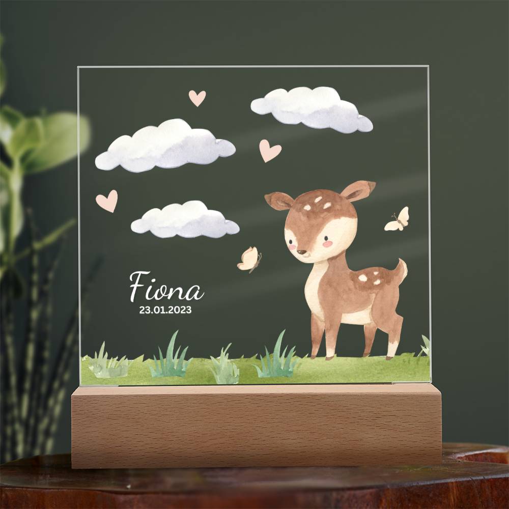 Watercolor Forest Deer
