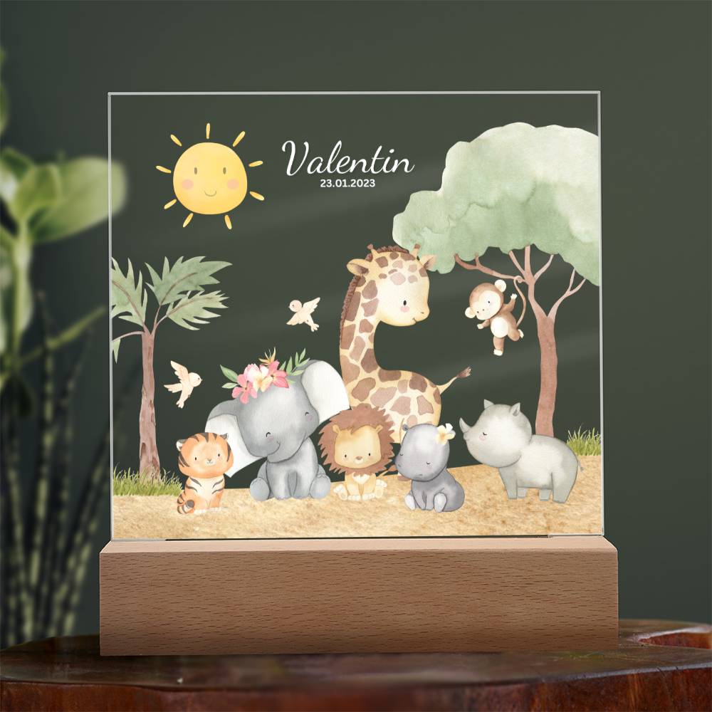Watercolor Safari Babies