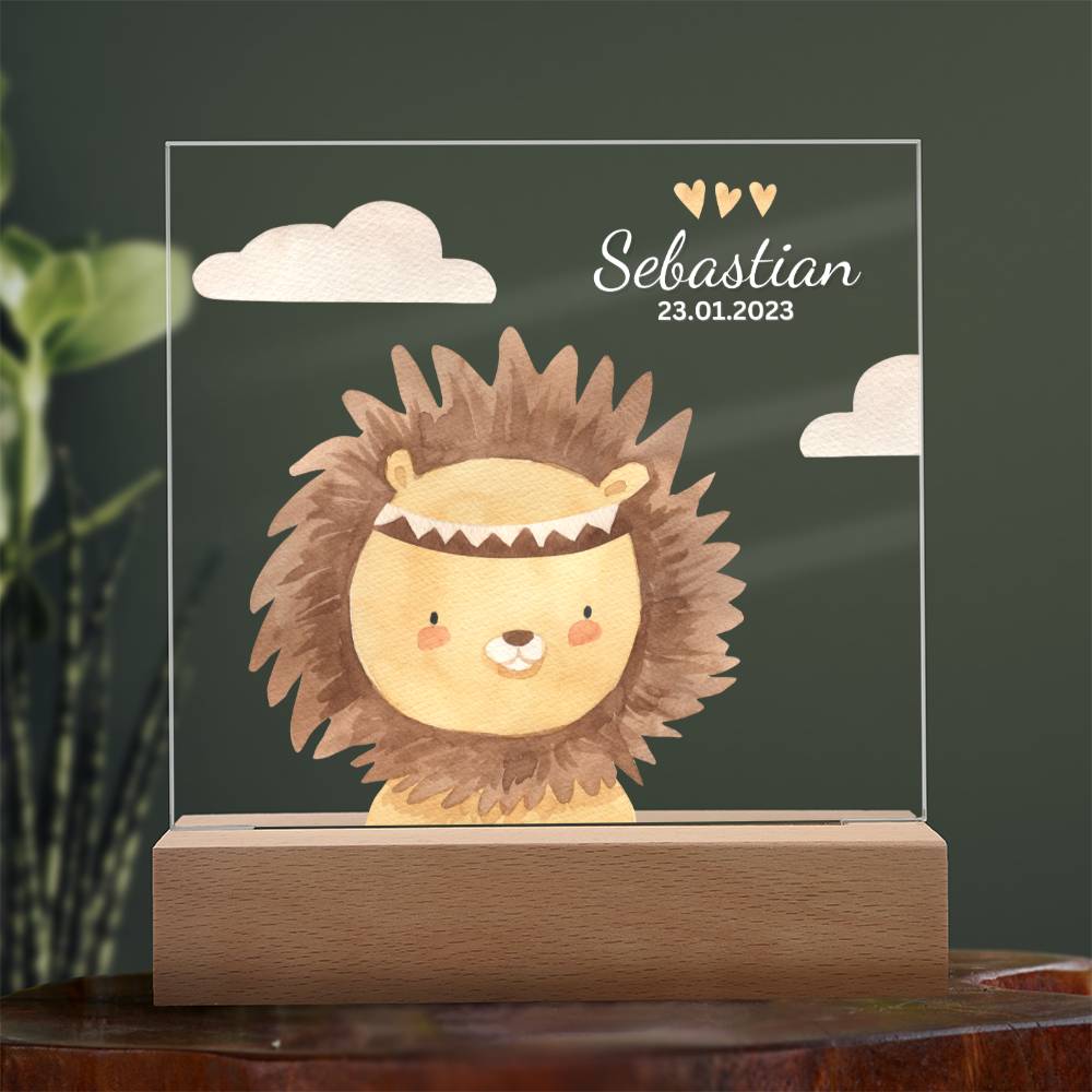 Watercolor Boho Lion