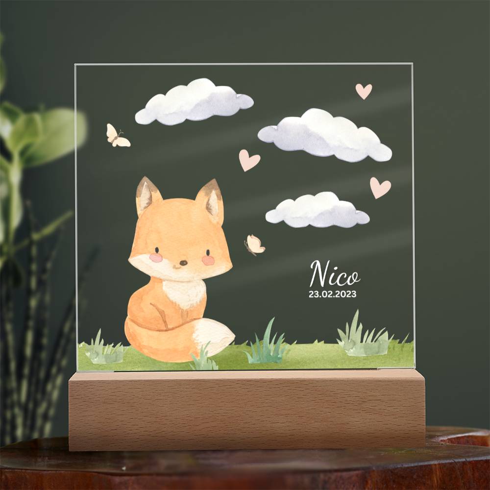 Watercolor Forest Fox