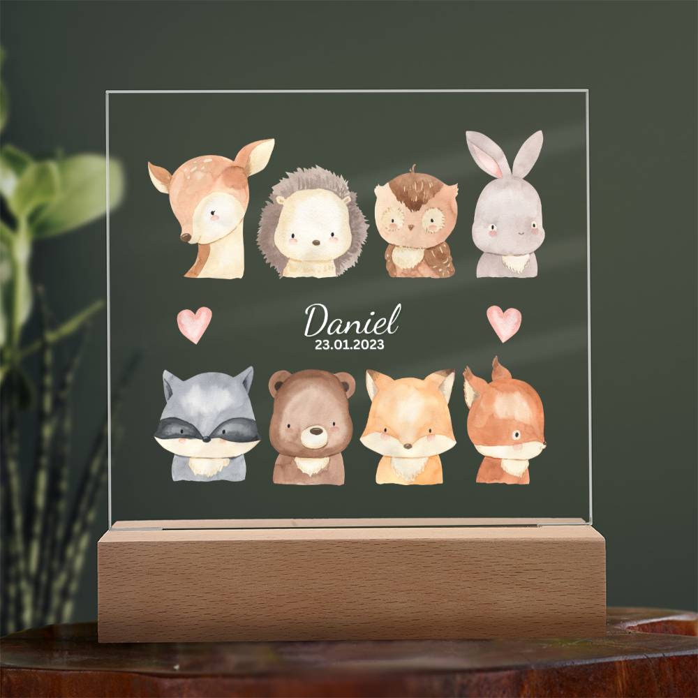 Watercolor Forest Animals Portraits