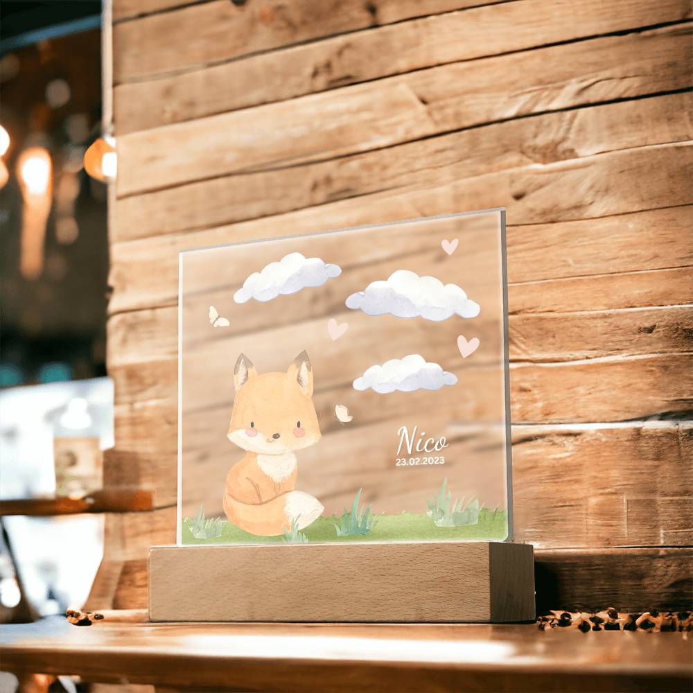Watercolor Forest Fox