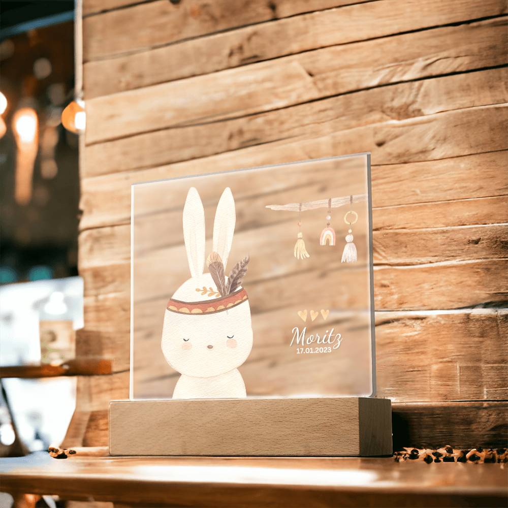 Watercolor Boho Rabbit