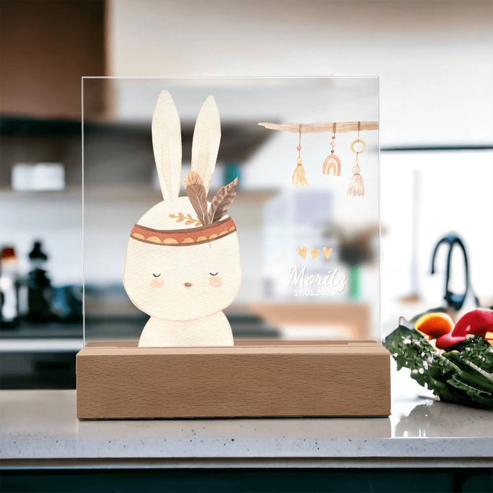 Watercolor Boho Rabbit