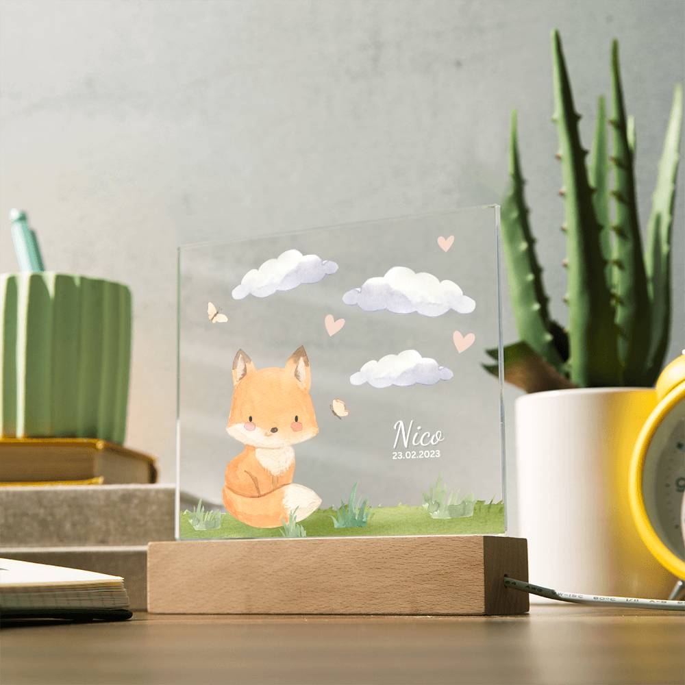 Watercolor Forest Fox