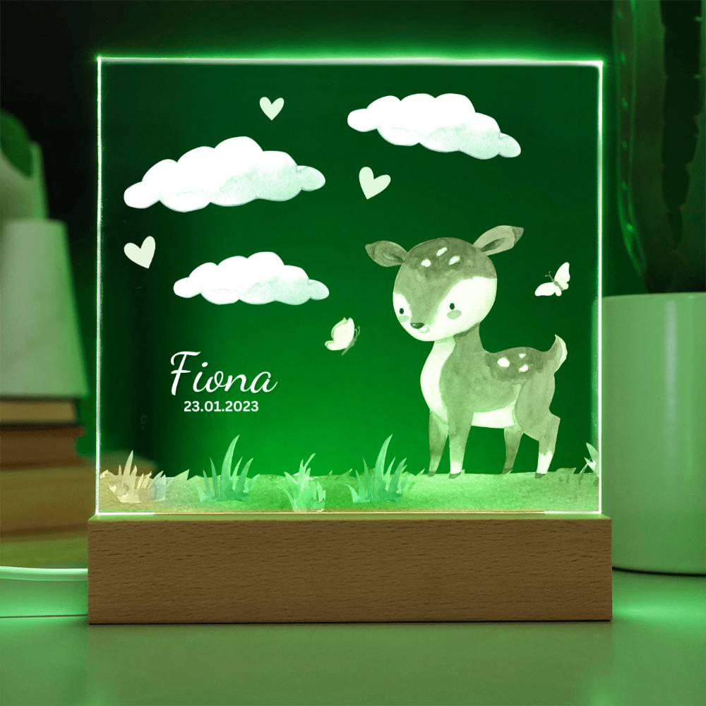 Watercolor Forest Deer