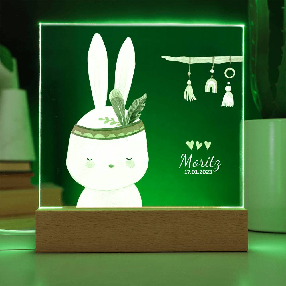 Watercolor Boho Rabbit