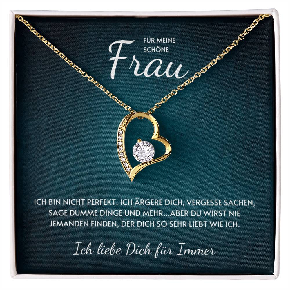 Herz Halskette - Ich Bin Nicht Perfekt